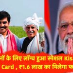 Special Kisan Credit Card launched for farmers