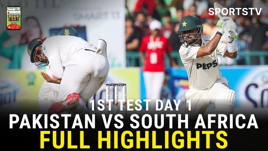 Pakistan vs South Africa, 1st Test Day 1 Highlights (12 October 2025)